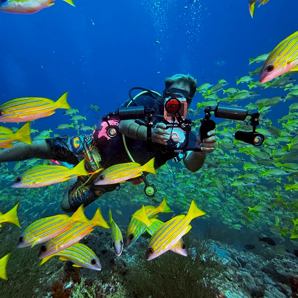 Vertical Horizontal Switching L Bracket for Seatouch 4 Max underwater housing, compact camera, action camera to create social media content - Image 8