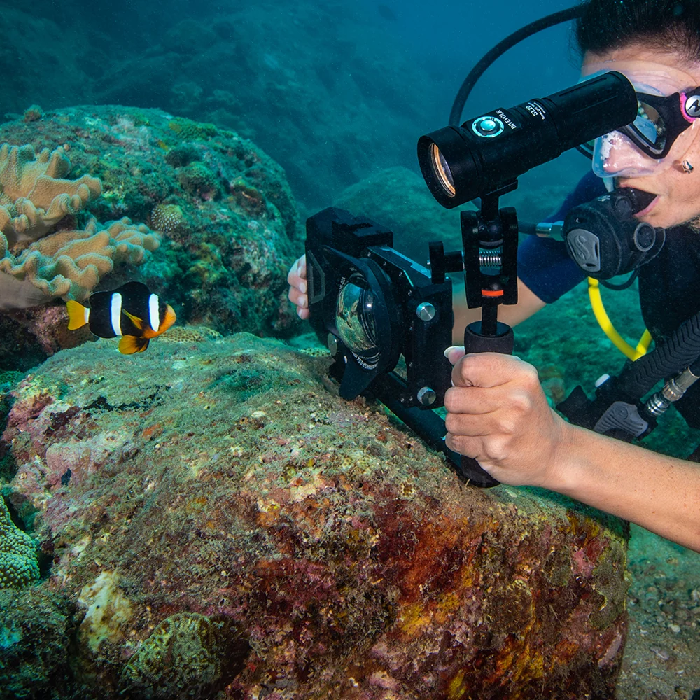 DIVEVOLK SeaTouch 4 MAX PLUS  Underwater Housing Creator Kit /  including 2000 or 5600lm Lumen dive light and single handle tray, dive housing, waterproof phone case - Image 4
