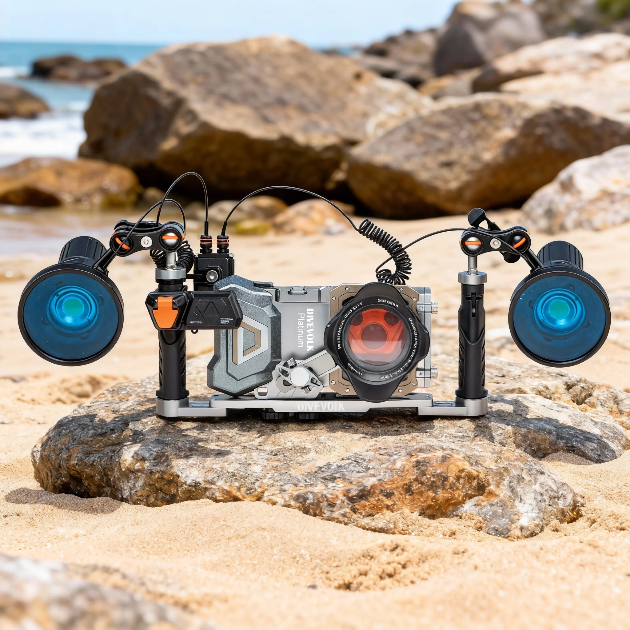 DIVEVOLK SeaTouch 4 Max Platinum Deep Dive Kit with dual light for iPhone and most Android smartphone, dive housing, waterproof phone case - Image 3