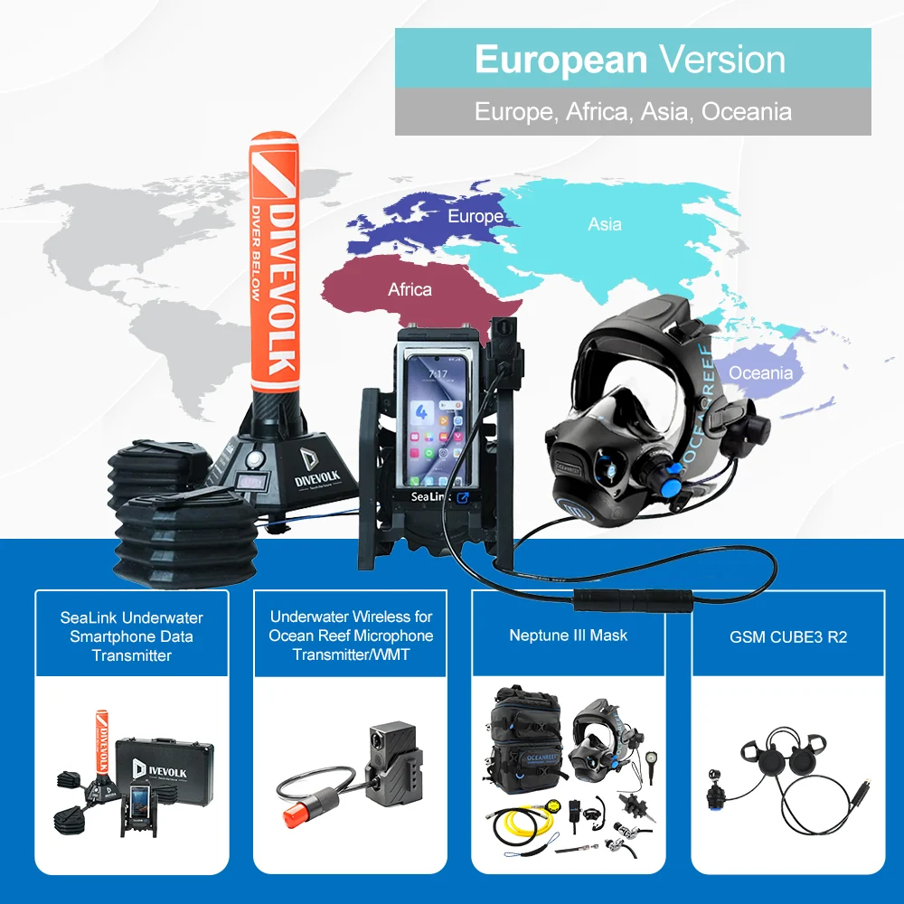 DIVEVOLK x Ocean Reef SeaLink Neptune Underwater Communication & Livestream Kit - Image 12
