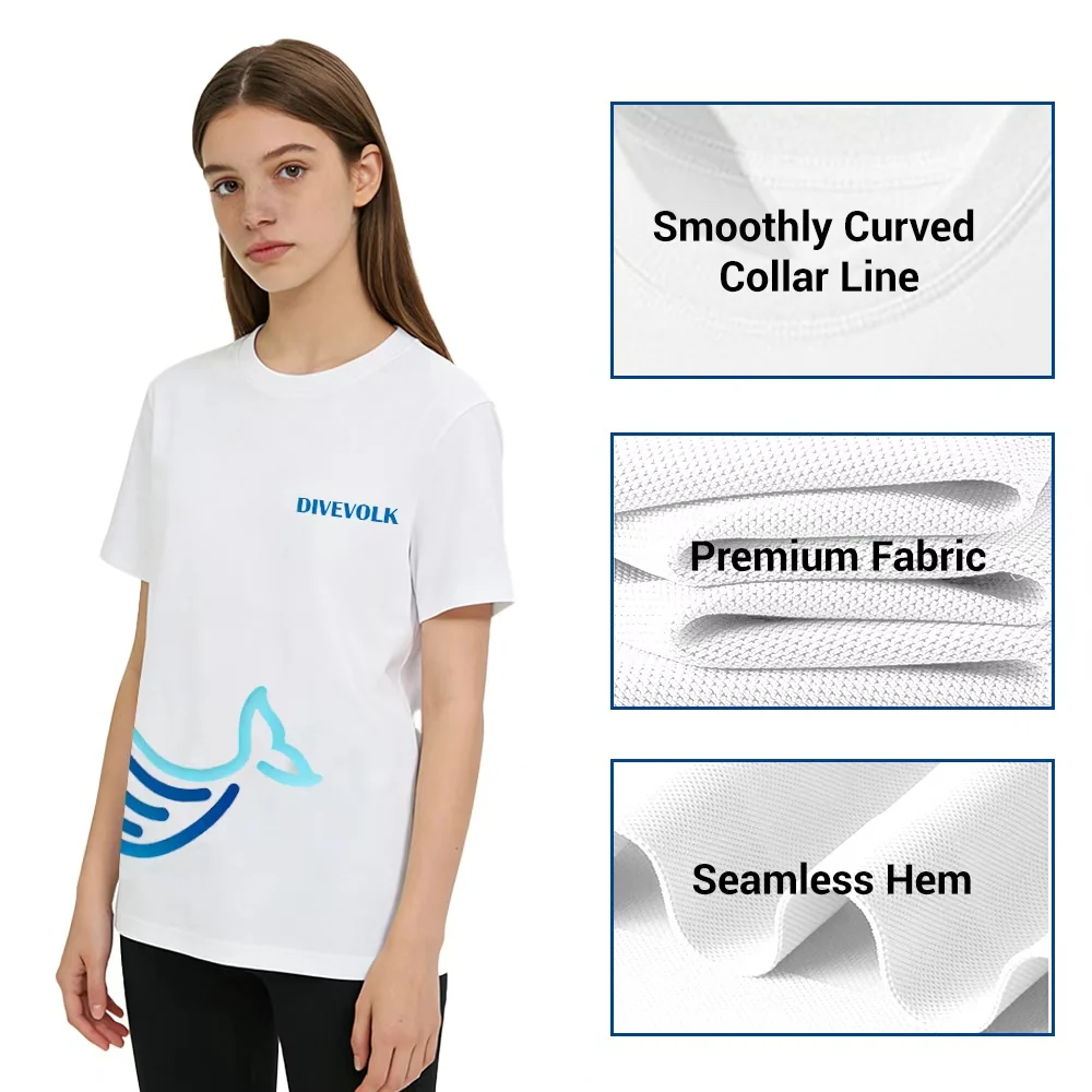 DIVEVOLK Men’s and Weman's Active Quick Dry Crew Neck T Shirts - Image 6